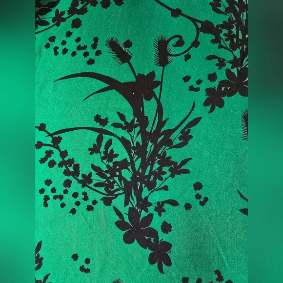 NWT Chic Green Floral Pprint Midi Dress, Slim Fit, Size S - Picture 6 of 9